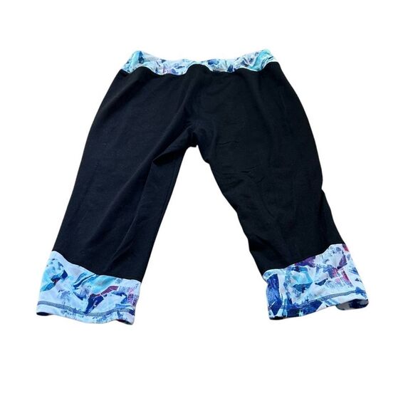 Chico's Black and Multicolor Trim Leggings - Picture 2 of 3